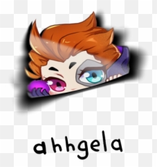 Peeking Stickers Cute Anime Stickers For Cars Ahhgela Emoji,Overwatch Heart Emoji