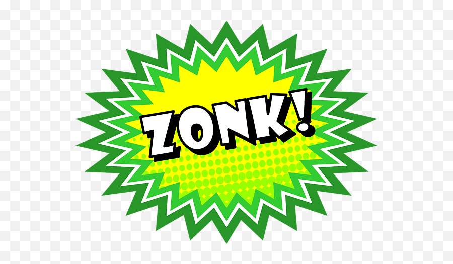 Zonk Onomatopoeia Used In Comic Culture Carry - All Pouch For Emoji,Karate Chop Emoticon