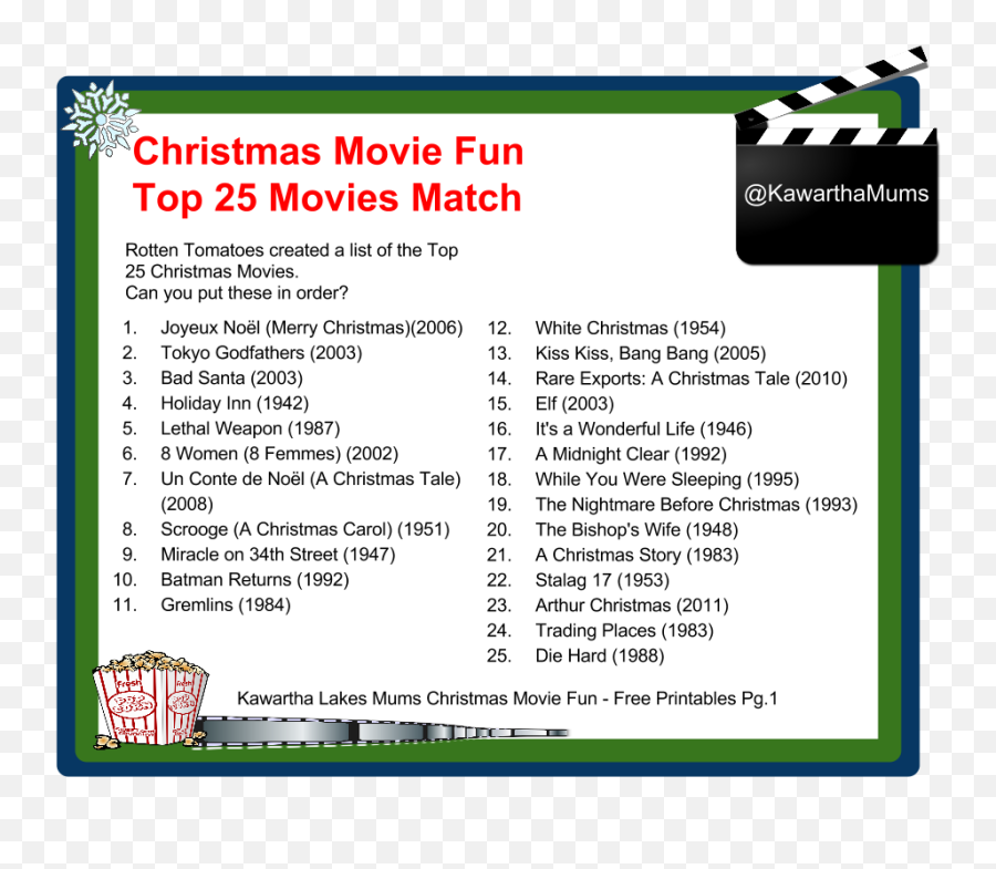 Christmas Movies - Top 25 Christmas Movies Emoji,Emoji Christmas Songs