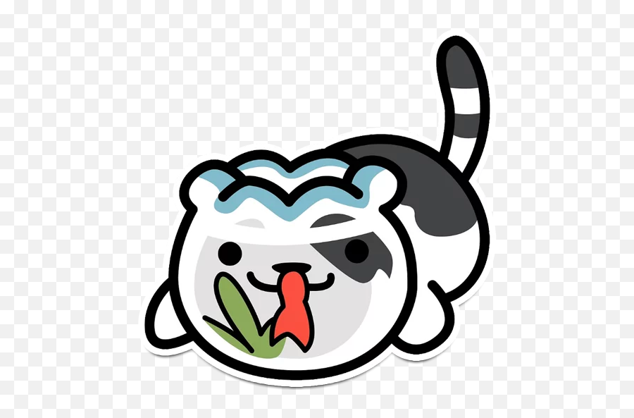 Telegram Sticker 14 From Collection Neko Atsume Emoji,Discord Animated Emoji Bongo Cat