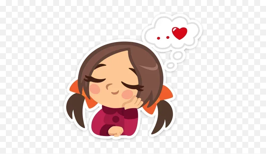 Lovers Sticker Pack - Stickers Cloud Emoji,Emojis With Pigtails