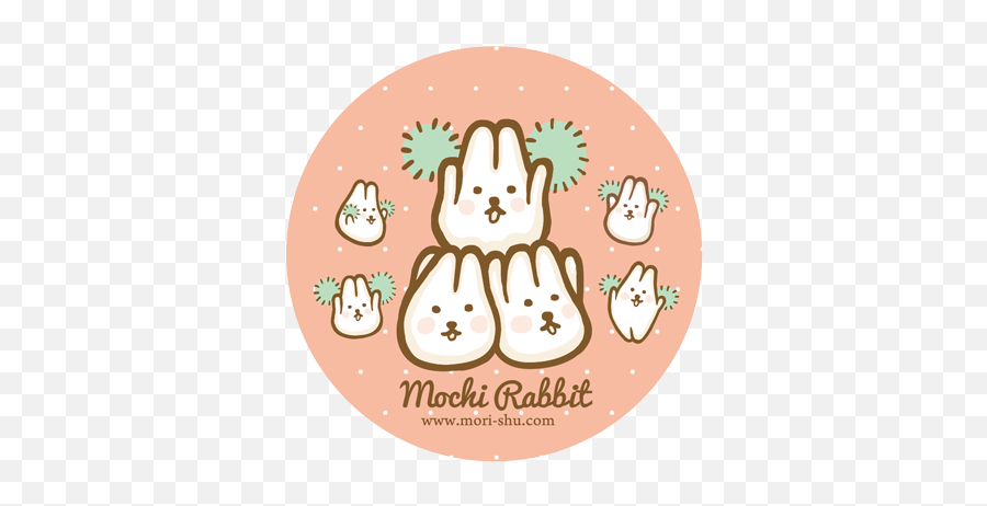 Mochi Rabbit Mori Shu - Happy Emoji,Rabbit Emotions