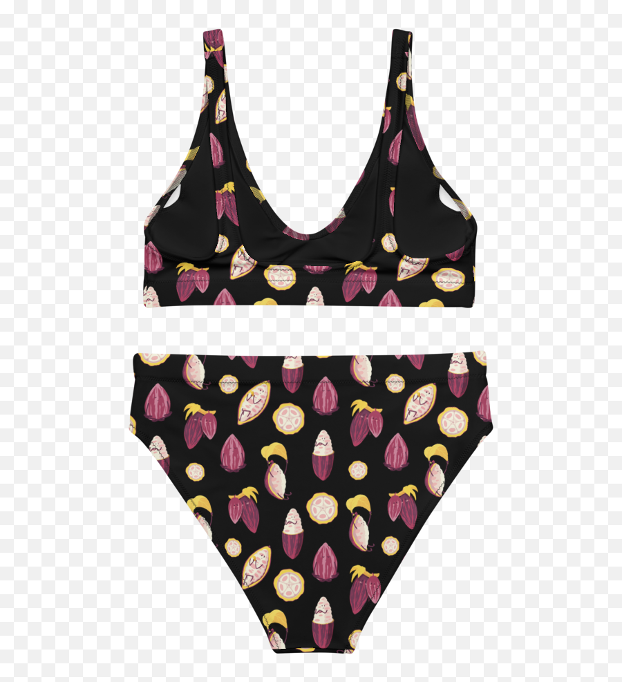 Cacao Recycled High - Waisted Bikini Emoji,Which Emoji Best Suits Banner