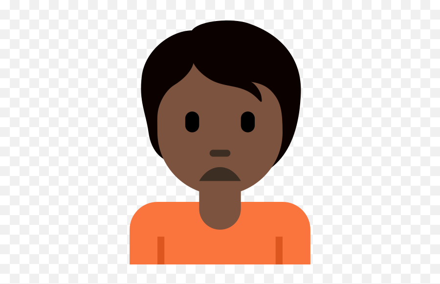 Person Frowning Dark Skin Tone Emoji,People Emoji Combination Html Skin Tone