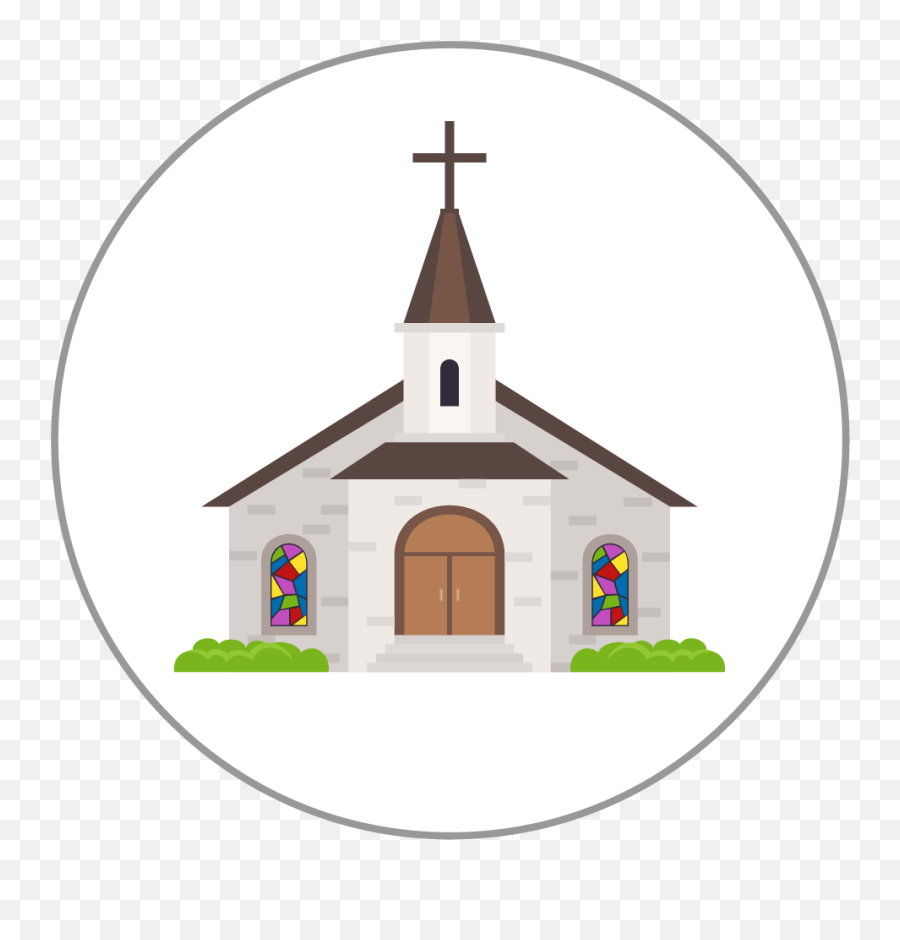 Church Emoji 25mm Centre Disc,Temple Emoji