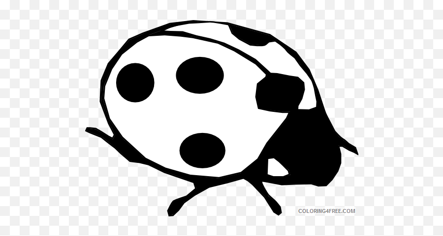 Black And White Ladybug Coloring Pages Ladybug Outline Bfree - Black And White Ladybug Clip Art Emoji,Sleep Ant Ladybug Ant Emoji
