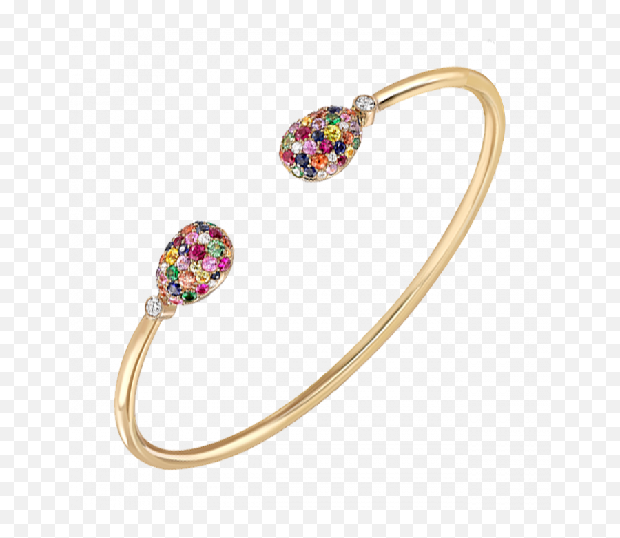 Fabergé Emotion Multi - Coloured Openset Bangle Solid Emoji,Emotion Pictures