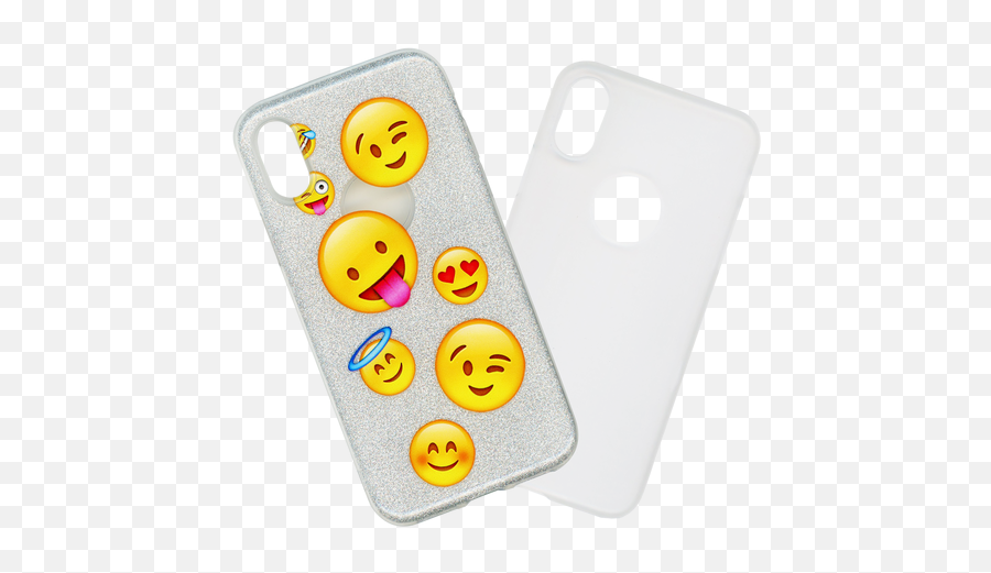 Iphone X10xs Mm Emoji Glitter Hybrid - Happy,Emoji Iphone Cases