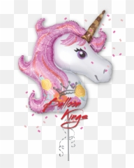Magical Unicorn - Happy Birthday Unicorn Balloons Emoji,Unicorn Emoji Stencil