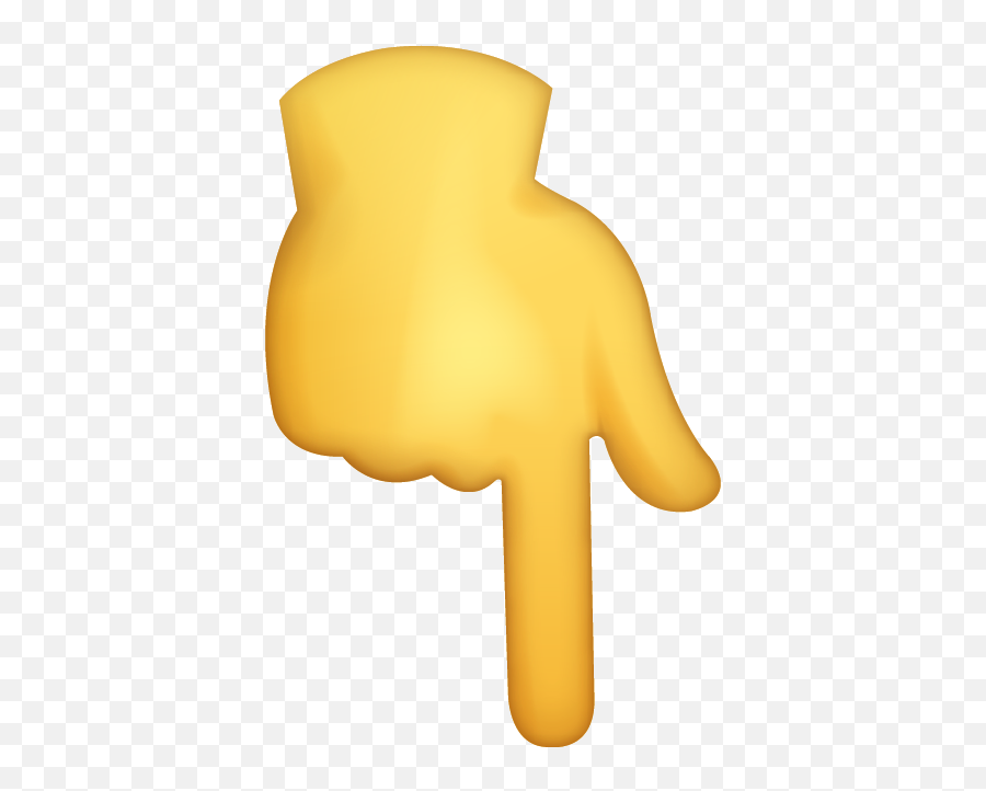 Down Index Emoji Download Iphone - Finger Pointing Down Emoji Png,Pointing Emoji