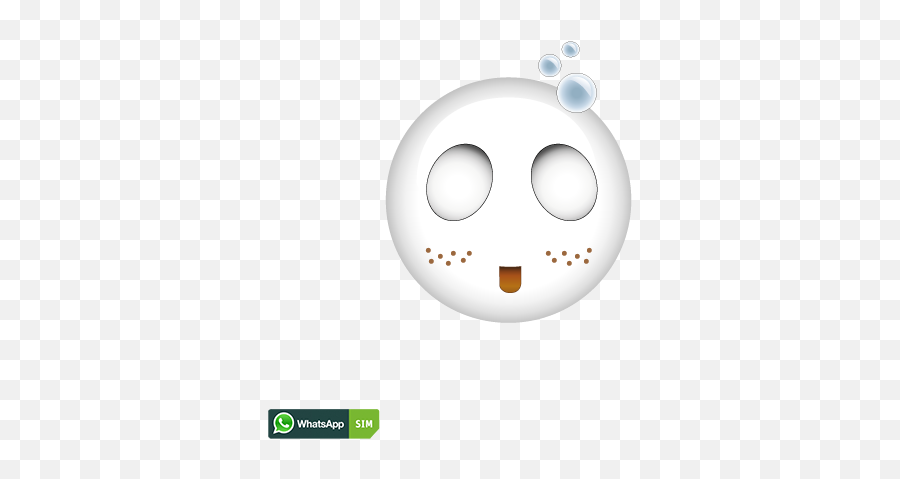 Erstaunter Smiley Mit Schneemann Und Sommersprossen - Dot Emoji,Kussmund Emoticon