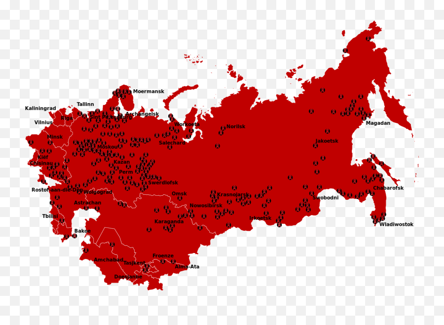 Are Dark Tourism Performances Of Gulag Life Educational U2013 Or - Russia Map Emoji,Mob 100% Positive Emotions