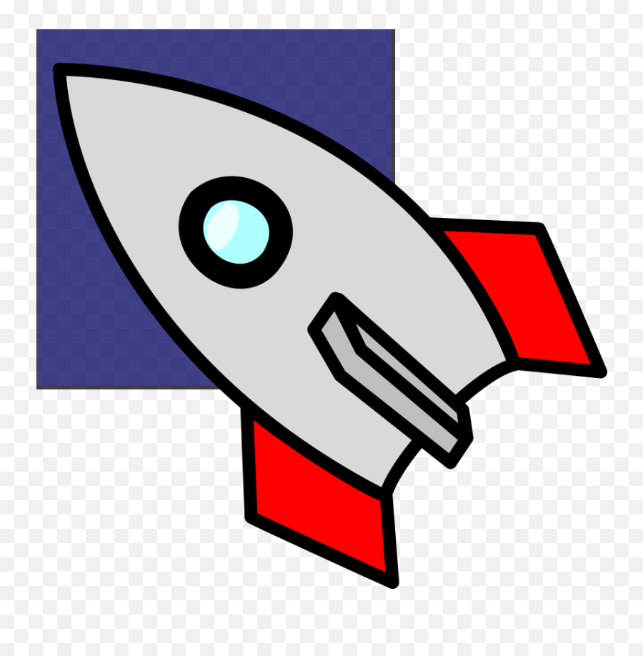 Rocket In Blue - Sky Png Svg Clip Art For Web Download Clip Spaceship Clipart Emoji,Rocket Apple Emoji Hd