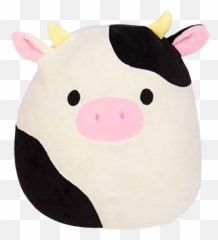 Customized Connor The Cow Super Soft Plush Toy - Connor The Cow Squishmallow Emoji,Cow Showing Emotion