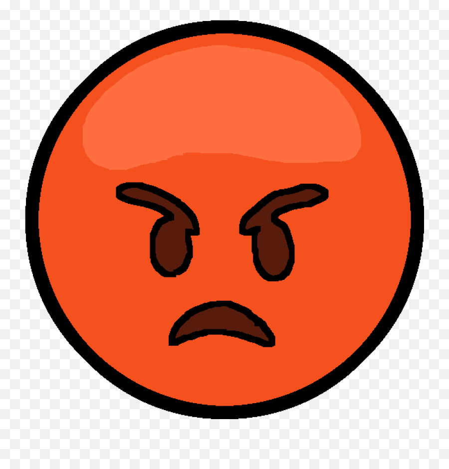 Download Pixilart Angry Emoji By - Portable Network Graphics,Emoji Graphics