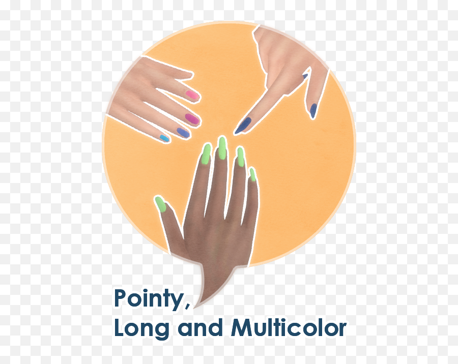 Sims 4 Nails - Sims 4 Maxis Match Long Nails Emoji,Fingernail Painting Emoji