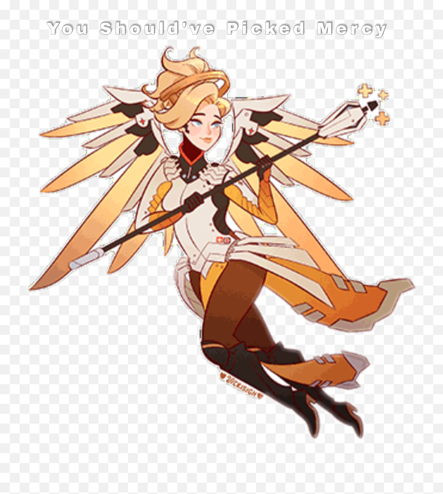 Overwatch Mercy Sticker - Overwatch Mercy Stcker Png Emoji,Mercy Emoji