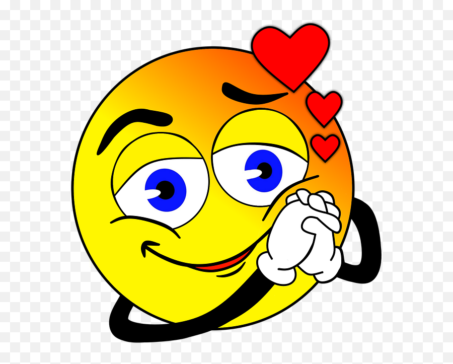 Smilie Smiley Love Yellow Face - Clipart Love Smiley Face Emoji,Emotions Of Love