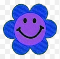 Flower Indie Indieflower Blue Sticker By Ellen Nonika - Emoji,Emoticon With Flowers