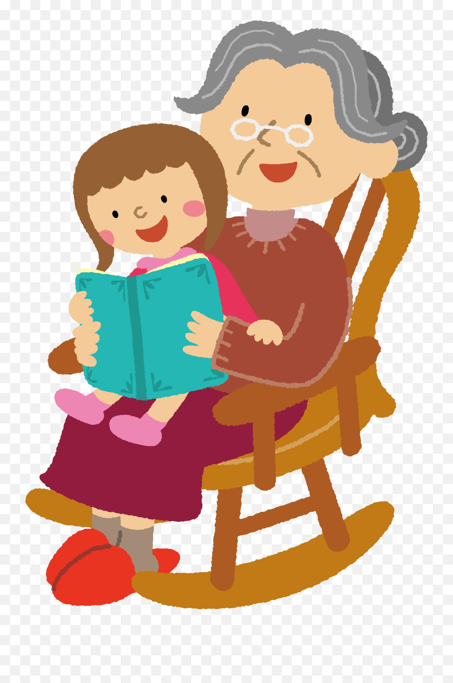 10000 - Png Clip Art Grandmother And Grandchild Emoji,Catfight Emoticon