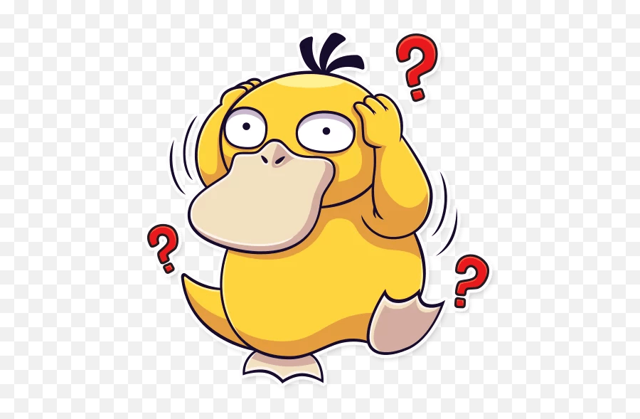 Confused Telegram Stickers - Pokemon Stickers Whatsapp Png Emoji,Telegram Sticker Emotions