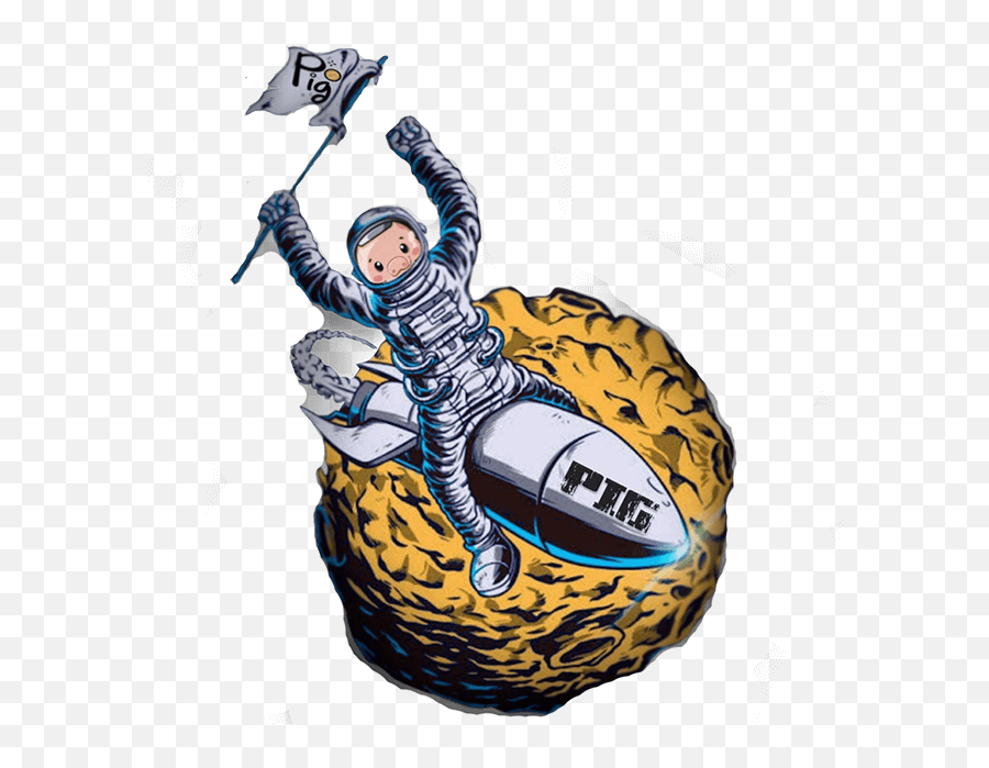 Pig Token - Us Astronauts Vector Emoji,Pwi Piggy Emoticons