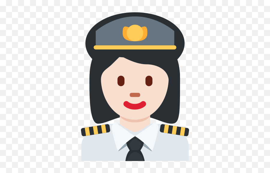 Woman Pilot Emoji With Light Skin Tone - Girl Pilot Emoji Whatsapp,Emoji Aereo