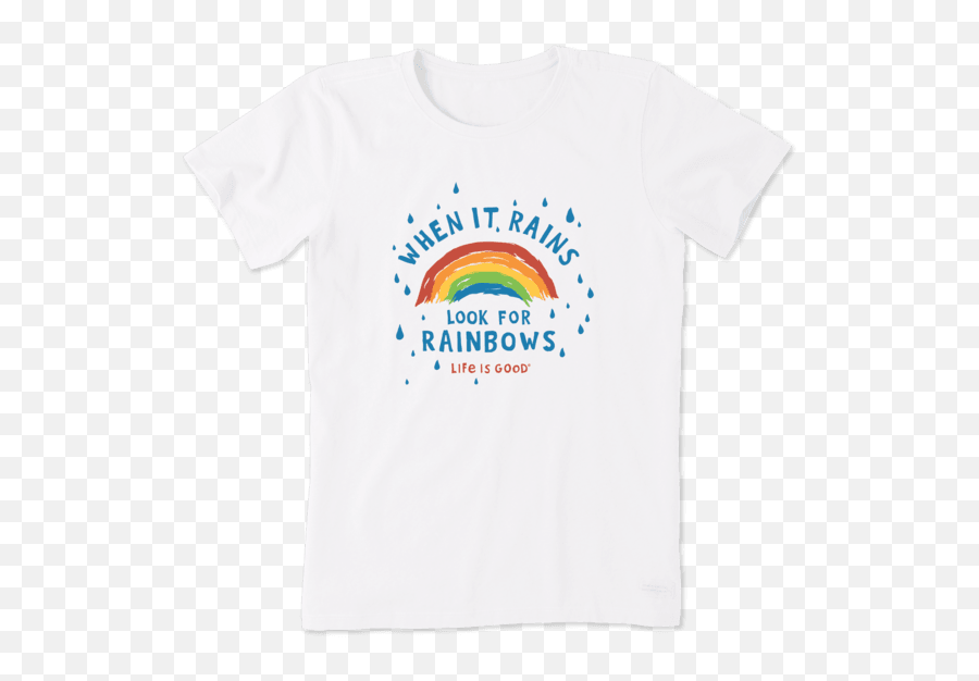 Rainbow T - Shirts Life Is Good Official Website Unisex Emoji,Rainbow Emoji Backpack