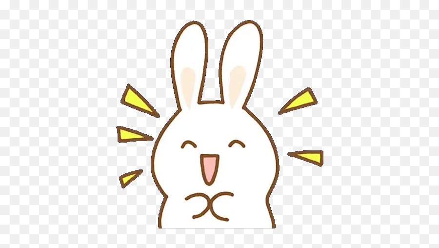 Easter Bunny Stickers For Whatsapp And Signal Makeprivacystick - Language Emoji,Easter Rabbit Emoticon