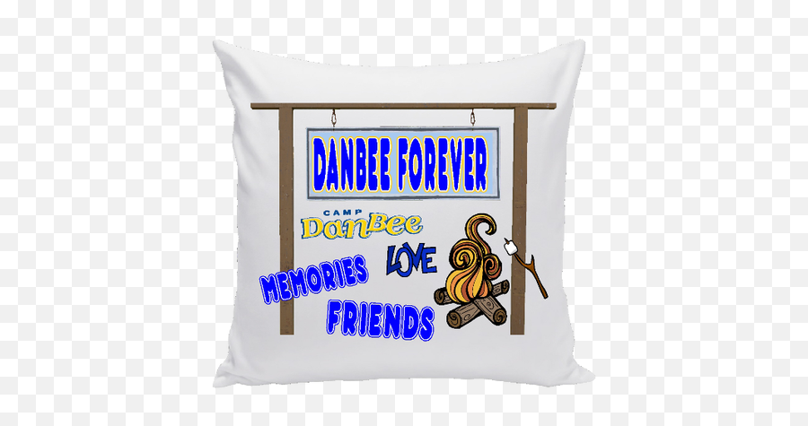 Camp Friends Forever 16x16 Pillow - Decorative Emoji,Emoji Throw Pillows