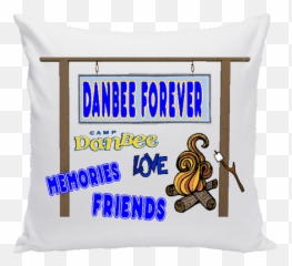Camp Friends Forever 16x16 Pillow - Decorative Emoji,Emoji Throw Pillows