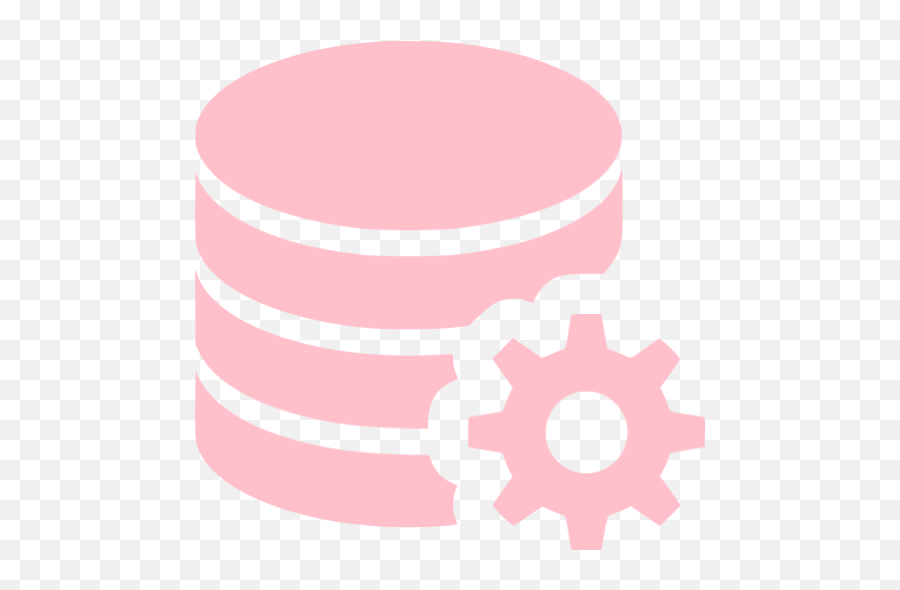 Pink Data Configuration Icon - White Icon Emoji,Sms Undo An Emoticon