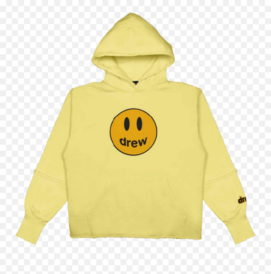 Drew House Deconstructed Mascot Hoodie Light Yellow By - Hooded Emoji,Tobdog Emoticon