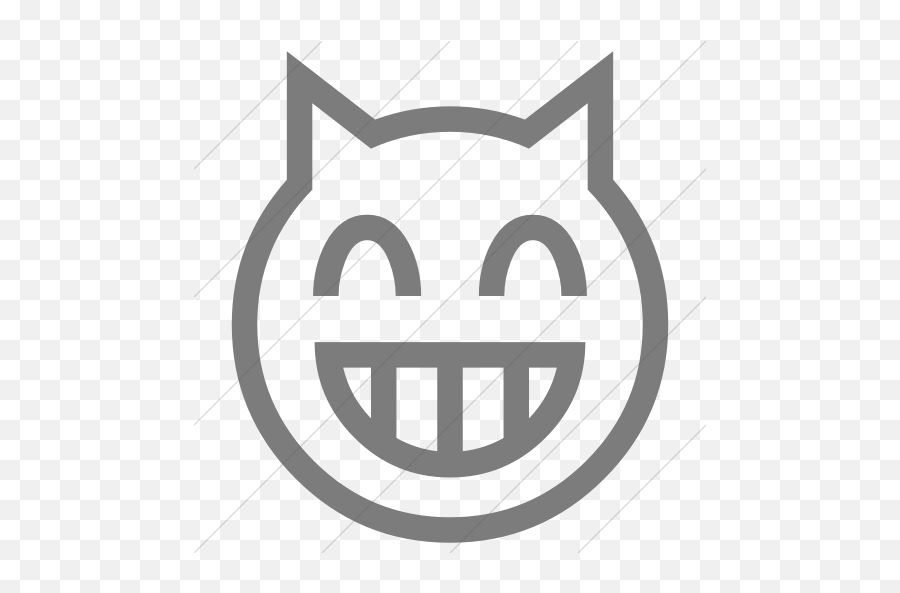 Classic Emoticons Grinning Cat Face - Emoji Domain,Black Cat Emoticon