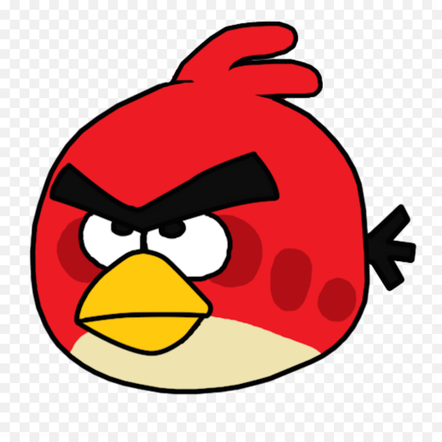 Download Hd Angry Birds Baby Red Bird - Colour Of Angry Birds Emoji,Big Angry Bird Facebook Emoticon