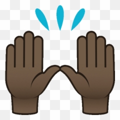 Hands Up Joypixels Sticker - Hands Up Joypixels I Surrender Raising Hands Emoji,Two Thumb Emoji