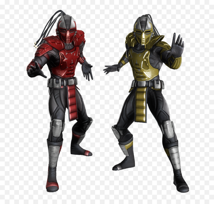Retro Cyborg Costume Renders - Cyrax And Sektor Classic Emoji,Mortal.combat Emojis