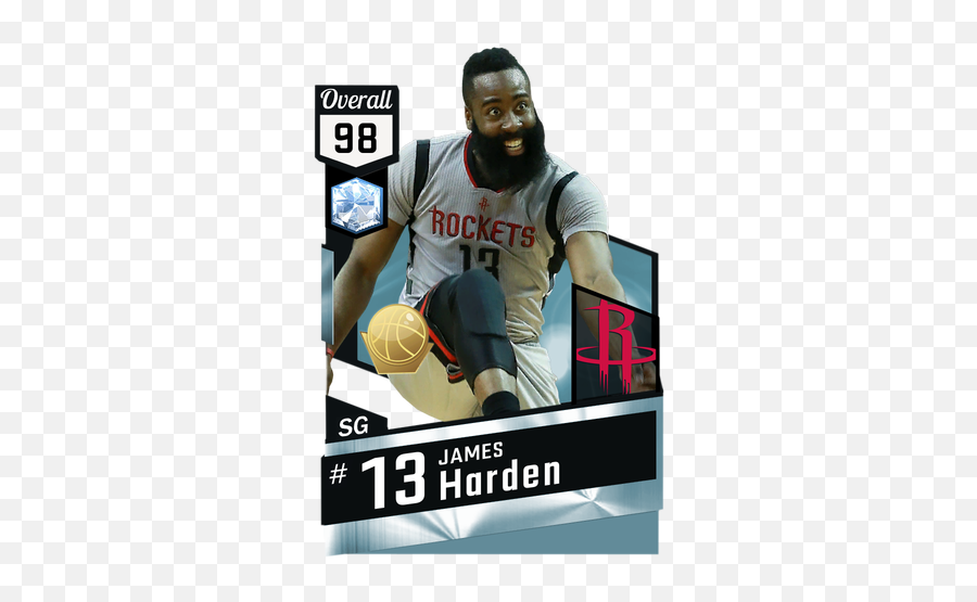 James Harden - Nba 2k Card Stephen Curry Emoji,James Harden No Emotion