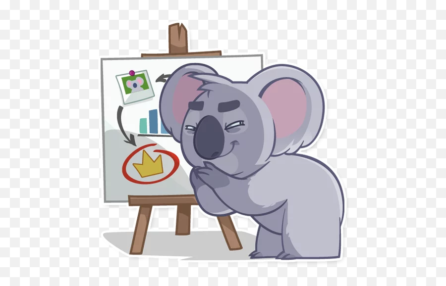 Koala Chuck - Stickers For Whatsapp Emoji,Koala Emoji Pack