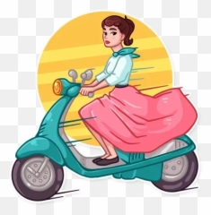 Miss Hepburn Sticker Pack - Stickers Cloud Emoji,Transparent Moped Emoji