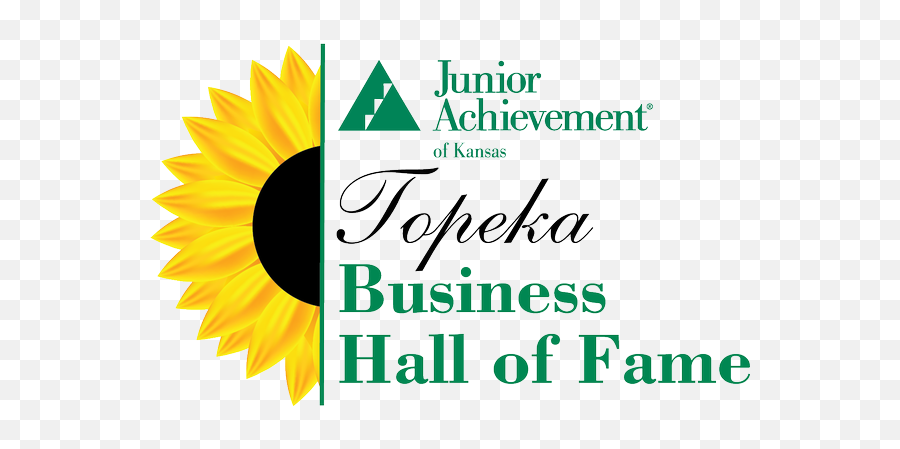 Topeka Business Hall Of Fame Junior Achievement Of Kansas Emoji,Kansas Sunflower Emoticon