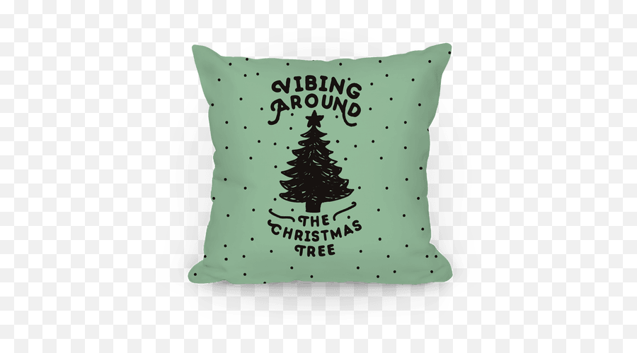 Vibing Around The Christmas Tree Pillows Lookhuman Emoji,Christmastree And Presents Emoticon Facebook