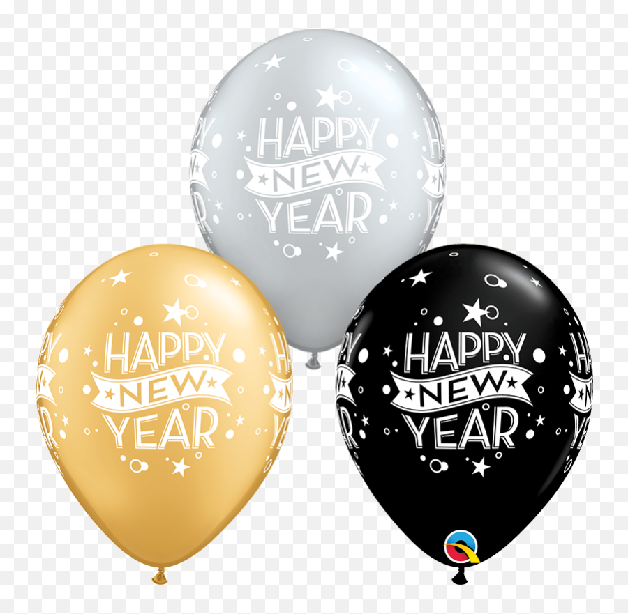 Happy New Year Confetti Latex Balloon Emoji,Emoticons Party Supplies