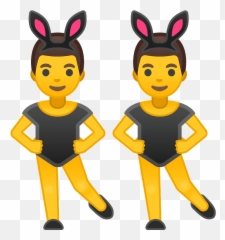 People With Bunny Ears Emoji Meaning - Bunny Girl Emoji,Bunny Emoji