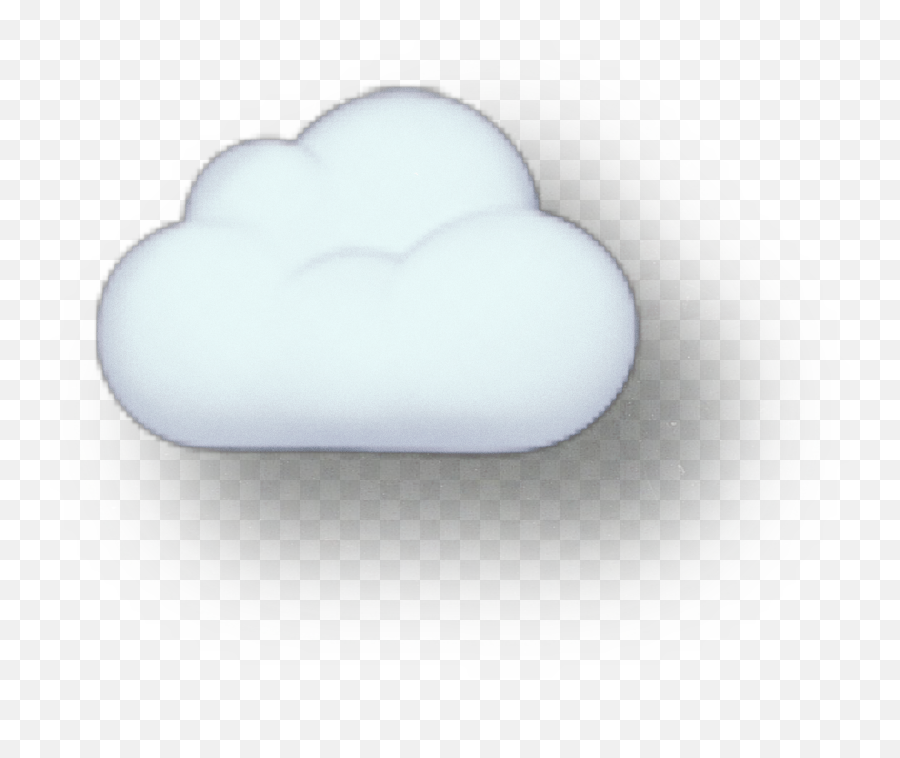 Cloud Emoji White Aesthetic Sticker - Cloud Aesthetic Emoji,Shade Emoji