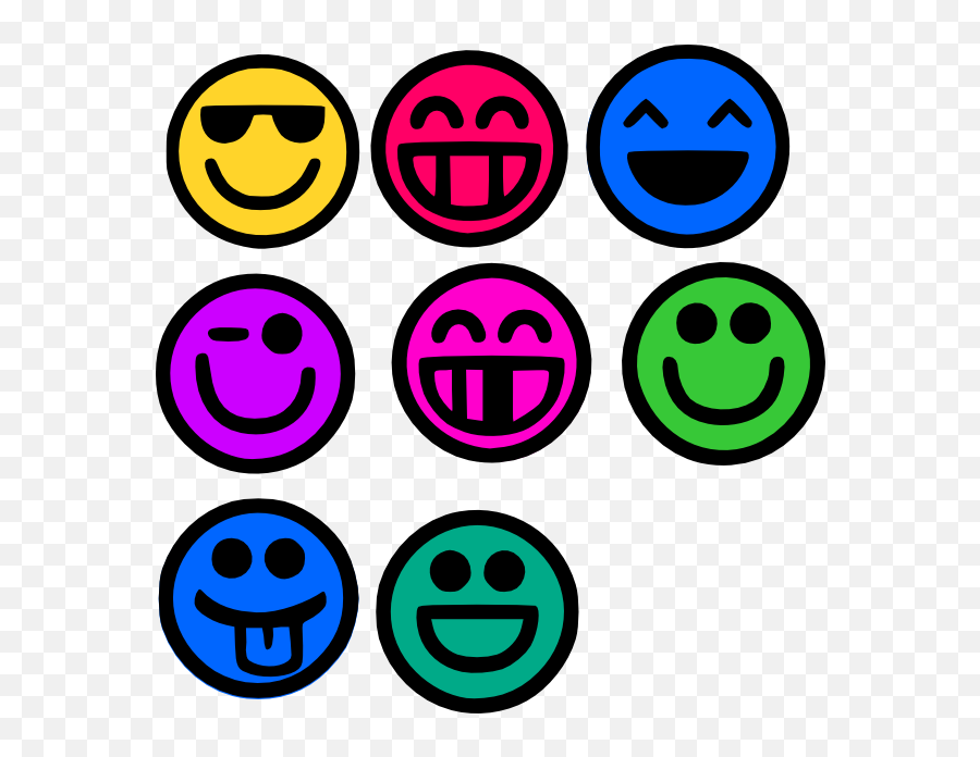 Jennyu0027s Crafty Creations Smiley Face Emoticons Silhouette - Happy Emoji,Awesome Face Emoticon