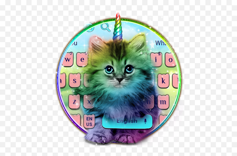 Cute Unicorn Cat Keyboard Theme - Ragamuffin Cat Emoji,Cat Emojis For Android