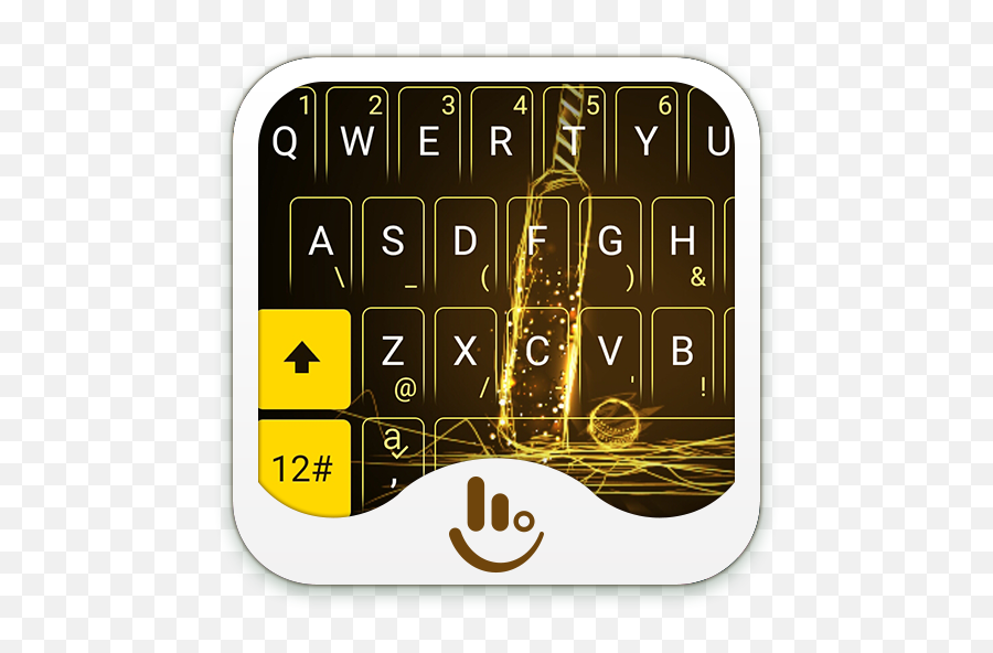 Shiny Golden Cricket Keyboard Theme Apk Download From Moboplay - Glass Bottle Emoji,Touchpal Emoji
