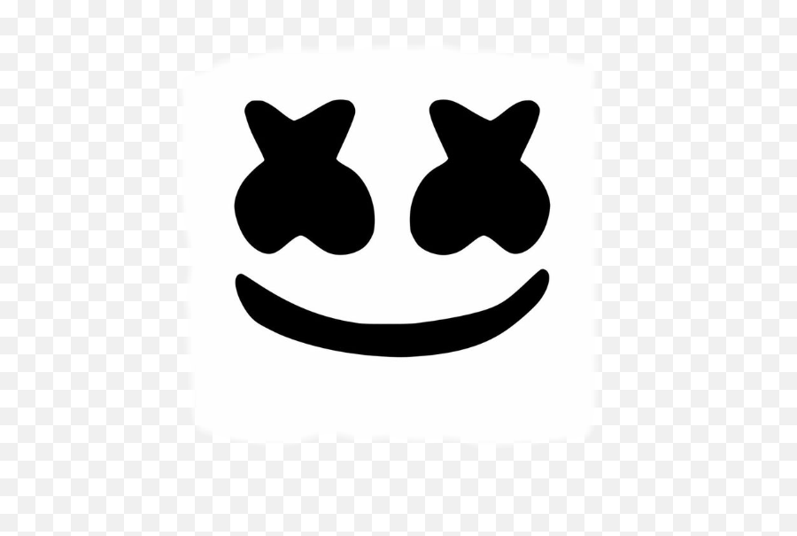 Marshmello Sticker - Vector Marshmello Logo Png Emoji,Marshmello Emoticon