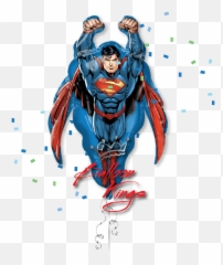 Superman Shape - Transparent Png Flying Superman Transparent Emoji,Superman Emoji Art